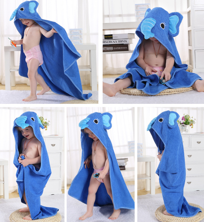 Animal cartoon baby cloak towel blanket - Minihomy