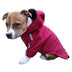 Color: Red, Size: XXL - Autumn Winter Pet Dog Waterproof Warm Coat Cotton Hooded Jacket The Dog Face Small Dogs Cat Reflective Pet Clothes Winter Coat - Minihomy