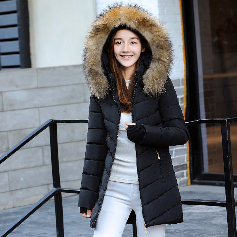 Women's Mid-length Thick Down Padded Jacket