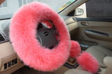 Sheepskin And Wool Steering Wheel Cover