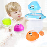 Kids Bath Toys Wall Suction Cup Marble Race Run Track Bathroom Bathtub