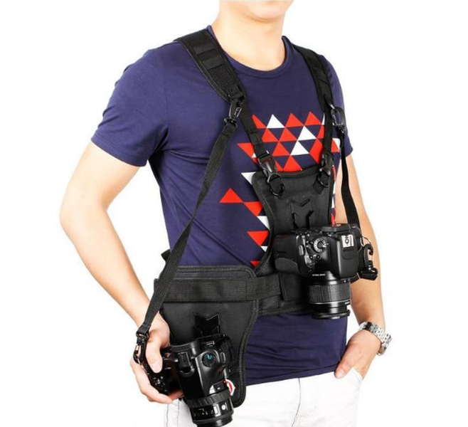 Dual camera carrying vest - Minihomy