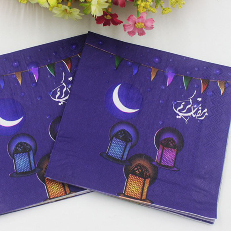 Ramadan Color Disposable Printing Napkins