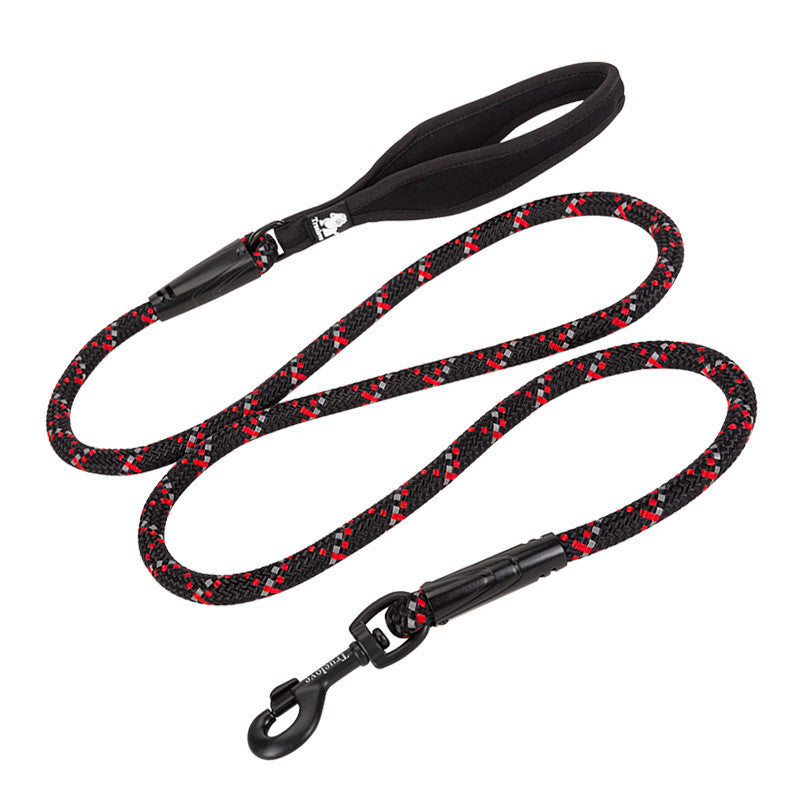 Pet Leash Adjustable Heavy Duty Neoprene Padded Handle Training Dog Walking Leash - Minihomy