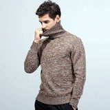 Autumn And Winter Knit Sweater Men's Turtleneck Sweater Men - Minihomy