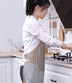 Waterproof apron anti-fouling work bib half-length waist stripe gown