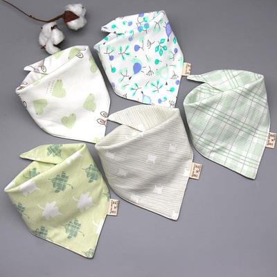 Baby saliva towel Baby Bibs Triangle Double Cotton Bandana Bibs Baby Boys Girls