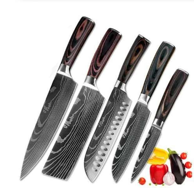 Carpenter's Special Knife Set: 6 & 8 Piece Chef Knives for Cooking - Minihomy