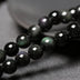 Natural crystal Obsidian Bracelet female Korean couple bracelets Agate Bracelet Mens transport bead jewelry simple - Minihomy