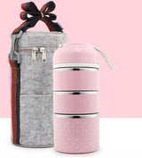 A Portable Stainless Steel Lunch Box