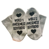 Men Women Cotton Socks Printing Letter Funny Socks For Boyfriend Girlfriend Valentine's Day Gift