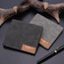 Men's short wallet day Korean version of the ancient youth wallet thin male cross money leather