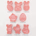 Easter Cookie Mold Cartoon Bunny Easter Egg Cookie Press - Minihomy