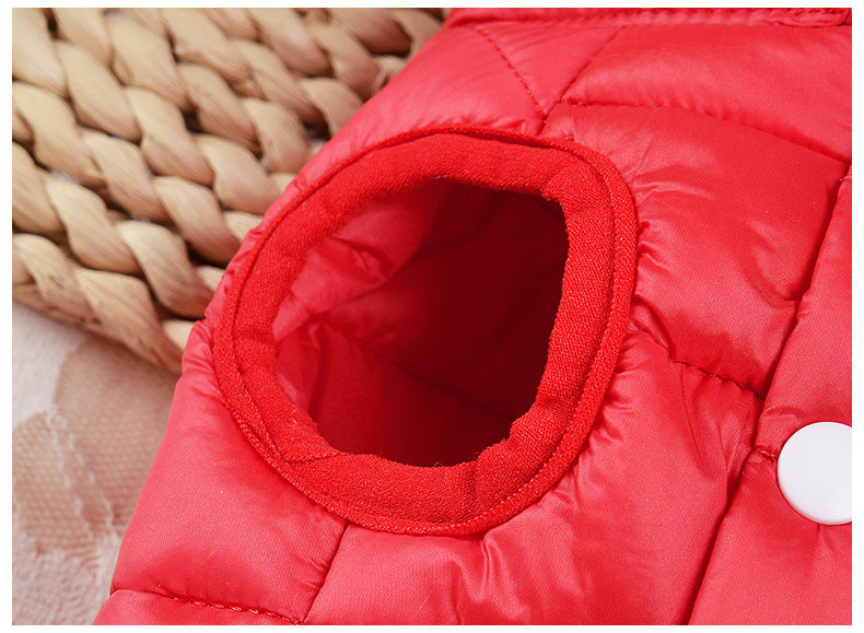 Small Dog Teddy Autumn Winter Cat Thermal Padded Coat