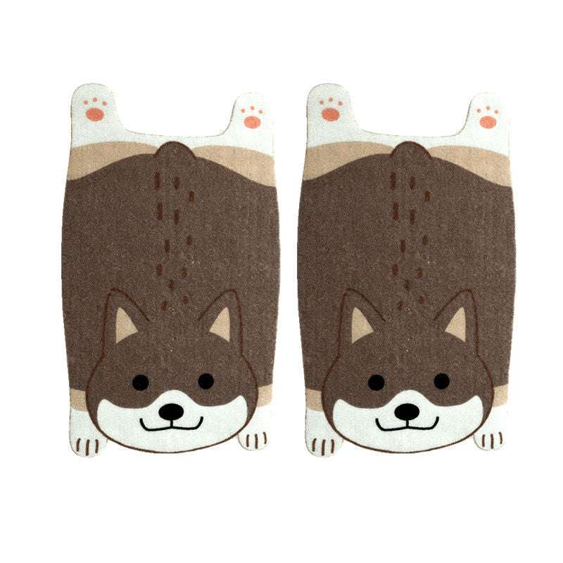 Cartoon Shiba Inu Corgi doormat - Minihomy