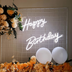 Happy Birthday Neon Holiday Party Decoration - Minihomy