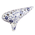 12-hole Alto F professional blue and white porcelain ocarina