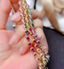 Women's Natural Candy Color Tourmaline Bracelet