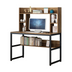 Computer Desk With Bookshelf 47-inch Home Office Desk Space-Saving Design