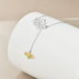 Bee Necklace 925 Sterling Silver Gold Plated Geometric Necklace - Minihomy