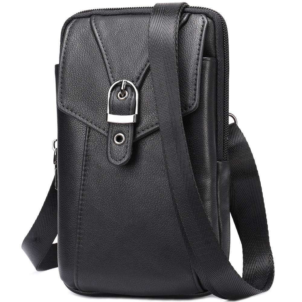 Men's Leather Casual One-shoulder Messenger Bag - Minihomy