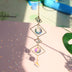 Crystal Sun Catcher Moon Star Wind Chime Pendant - Minihomy