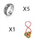 Little Pixiu Heart Sutra Ring Men And Women Lucky - Minihomy