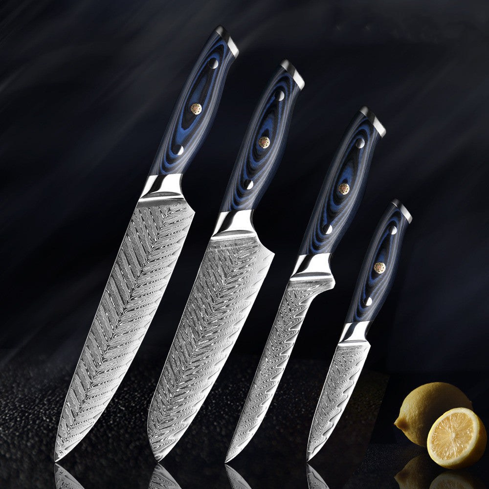 Kitchen Stainless Steel Damascus Knife Set