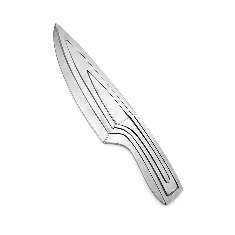 Four-piece Set Of Stainless Steel  Integrated Knives - Minihomy