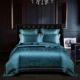 European Jacquard Four Piece Satin Bedding - Minihomy