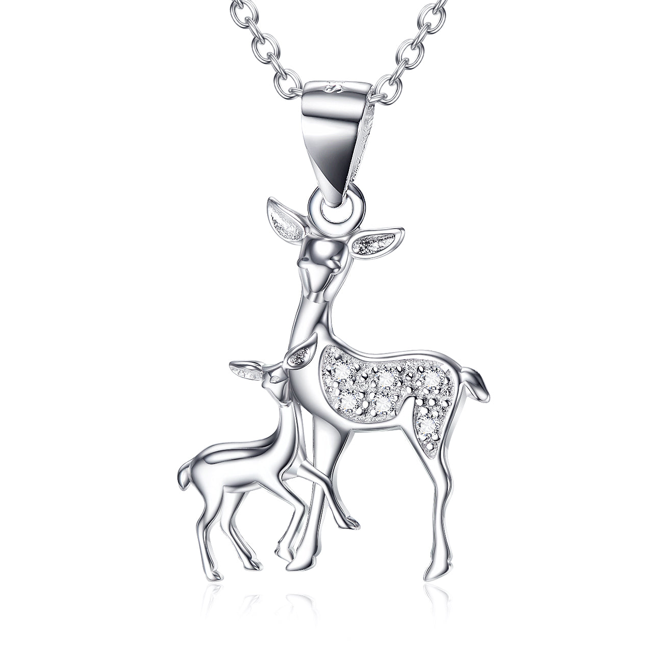 Fawn Pendant 925 Silver Necklace - Minihomy