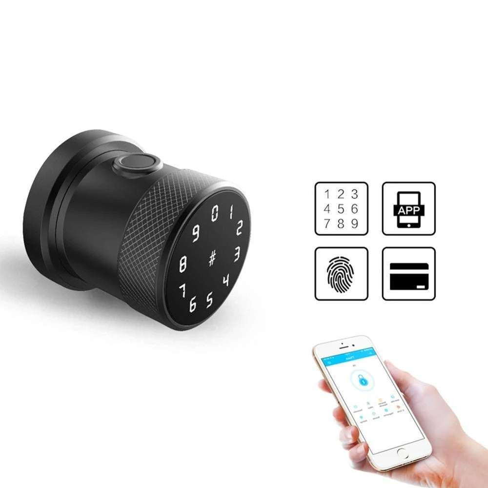 Indoor Fingerprint Password Lock - Single Tongue Ball - Minihomy