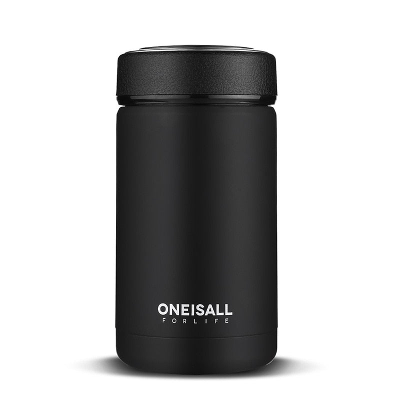 ONE IS ALL Men Gift Bottles 400ml Insulated Cup 304 Stainless Steel Mug Water Bottle Vacuum Flask Coffee Wine Mug - Minihomy