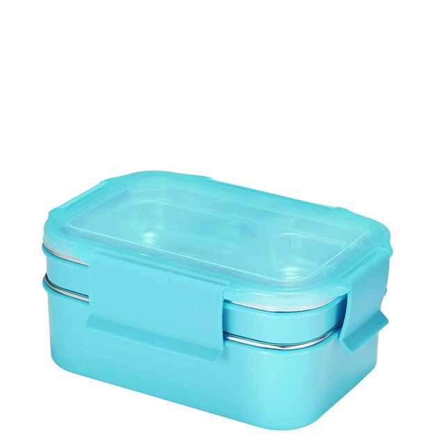 Lunch Box For Kid Bento Box For Student Food Container With Tableware - Minihomy