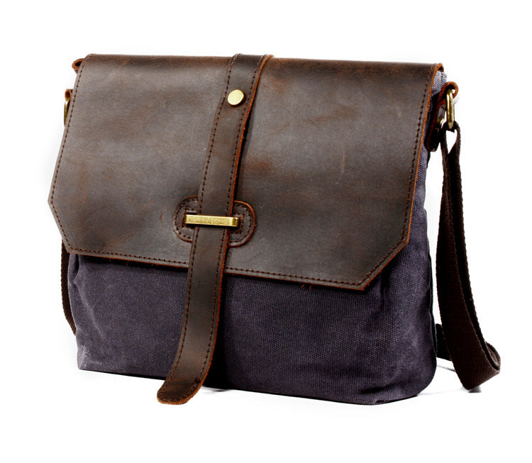 Men's canvas shoulder bag