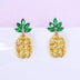 Crystal Pineapple Earrings Necklace Set Coconut Tree Earrings - Minihomy