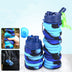 Foldable Water Bottle Leakproof Fold Silicone Cute Water Bottles Kids Cup with Straw