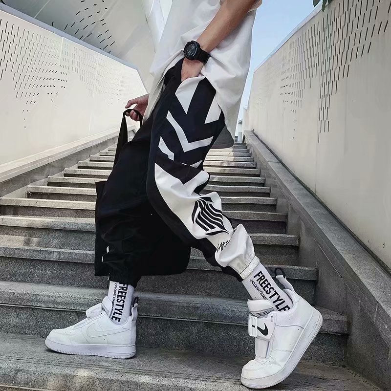 Streetwear Hip hop Joggers Pants Men Loose Harem Pants