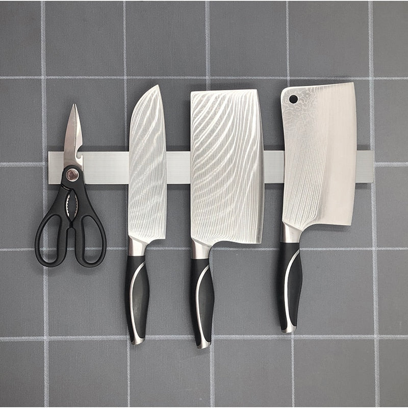 Stainless Steel Block Magnet Knife Holder Rack Stand For Knifes