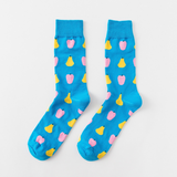 Happy tube socks fruit banana men's and women's socks