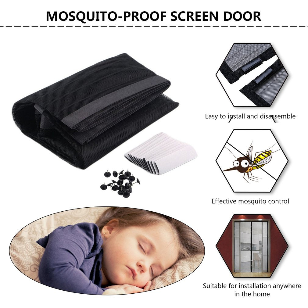 Anti-mosquito Nets For Doors Kitchen Curtains Insect Protection Magnetic Durable Washing Car Fly Mesh Magnets Separators Screens - Minihomy