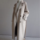 Womens Lapel Cashmere coat