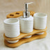 Bathroom Accessories Set Soap Dispenser/Toothbrush Holder/Tumbler - Minihomy