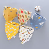 Baby saliva towel Baby Bibs Triangle Double Cotton Bandana Bibs Baby Boys Girls