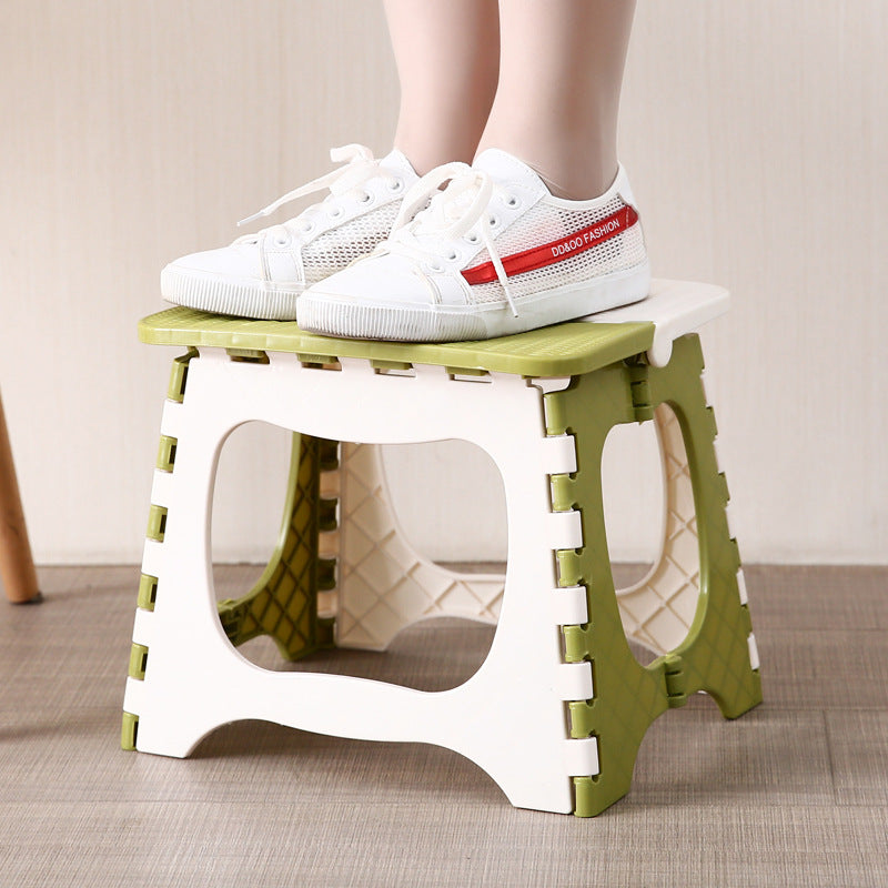 Children's Bathroom Small Bench Portable Plastic Folding Stool - Minihomy