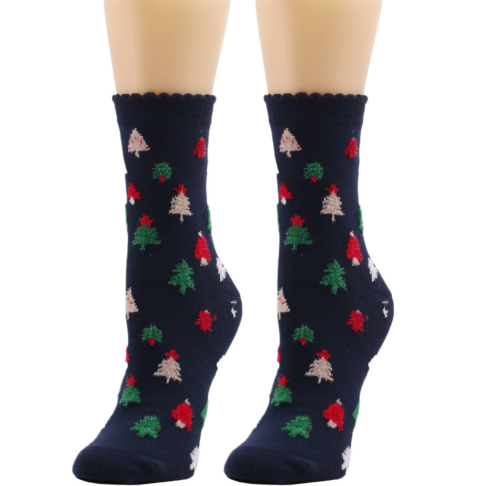 Autumn And Winter Plush Socks Christmas Socks Women's - Minihomy