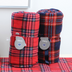 Red Plaid Sofa Blanket Office Lunch Break Cover Leg Cover Blanket