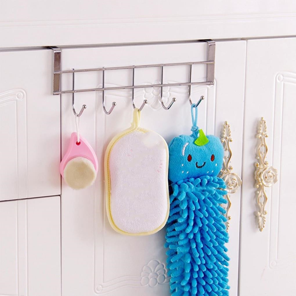 Home Storage Organizing Hook Rails Towel Rack Hanger - Minihomy