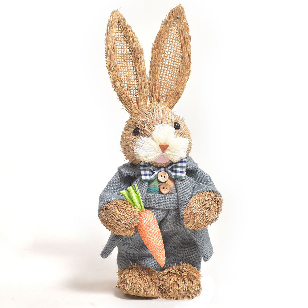 Simulation Papyrus Easter Rabbit Decoration Home