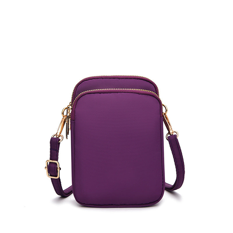 Compact Crossbody Bag with 3 Layers of Pockets - Perfect for Outdoor Daily Use